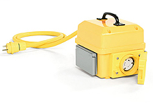 Product image for Woodhead 3494Watertite® GFCI Multiple Outlet Box with Open Neutral Relay, (6)NEMA 5-20 Outlets with Flip Lids, 1.83m (6.0' ) Cord Length, NEMA 5-20 Plug