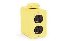Product image for Woodhead 3000 Super-Safeway® Multiple Outlet Box, Standard Depth, 2-Sided, Cord Clamp, Duplex Cover Plates only