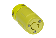 Woodhead 2547 2-Pole 3-Wire 15 Amp 125 Volt NEMA L5-15R Yellow Locking Connector Woodhead 2547 2-Pole 3-Wire 15 Amp 125 Volt NEMA L5-15R Yellow Locking Connector