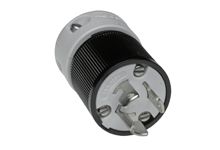 Product image for Woodhead 4720 Safeway® Plug, 2 Pole/3 Wire, NEMA L5-15, 125V