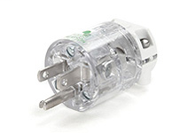 Safeway Hospital Duty Plug, 2 Pole/3 Wire, NEMA 5-15 , 125V, Transparent