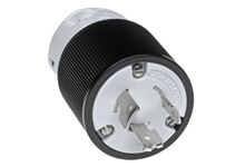 Product image for Woodhead 26T08 Safeway® Plug, 3 Pole/3 Wire, Non-NEMA, 250V, Cord Grip Body Size F3