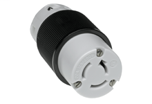 Product image for Woodhead 27T08 Safeway® Connector, 3 Pole/3 Wire, Non-NEMA, 250V, Cord Grip Body Size F3