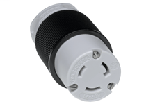 Product image for Woodhead 27T48 Safeway® Connector with Locking Blade, 2 Pole/3 Wire, NEMA L6-20, 250V