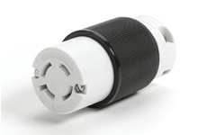 Product image for Woodhead 27T74 Safeway® Connector with Locking Blade, 3 Pole/4 Wire, NEMA L14-20, 250V