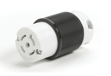 Product image for Woodhead 27T81YL Safeway® Connector with Locking Blade, 4 Pole/5 Wire, NEMA L21-20, 3 - 208V, Yellow W