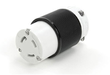 Product image for Woodhead 29T08 Safeway® Connector with Locking Blade, 3 Pole/3 Wire, Non-NEMA, 250V