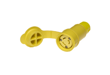 Product image for Woodhead 25W47 Watertite Locking Connector, 2P3W 125V, L5-15 - Yellow
