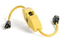 Product image for Woodhead 20054 Safeway® User Attachable GFCI In-Line, Manual Reset, Non-Corded, 20A, 120V