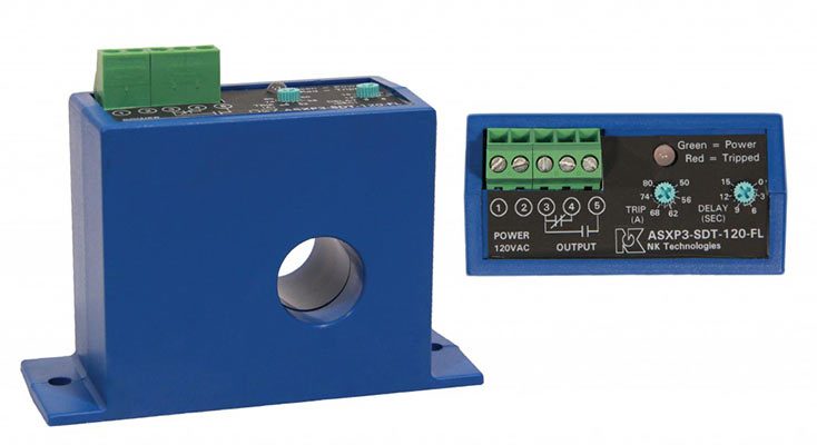 ASXP2-SDT-120-FL, Powered AC Current Switches with Time Delays, Solid-Core