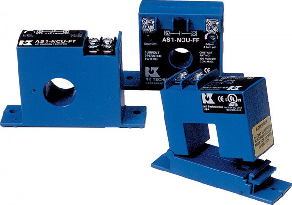 AS1-NOU-SP-GO, AC Current Switches, Split-Core, N.O., 0.15 A @ 240 VAC/VDC
