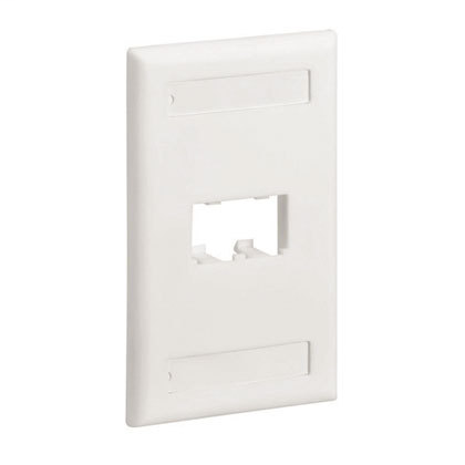Product image for Panduit CFPL2EI-LY Faceplate, 2 Port, Single Gang, Classic,