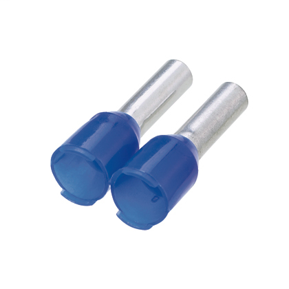Product image for Panduit FSD80-8-3K6 Wire Ferrule Connector, DIN 14 AWG, Blue