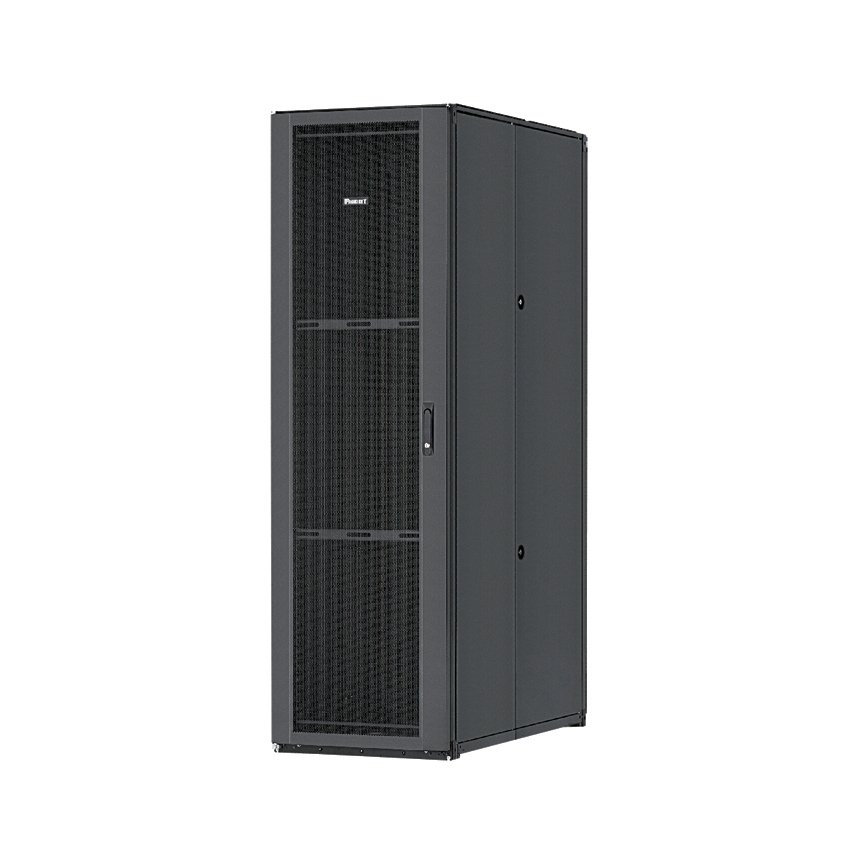 Product image for Panduit S6529BT9 600mmW x 45 RU x 1219mmD S-Type, Doors, No Sides, POU Brkt, Intgrl Top, Black