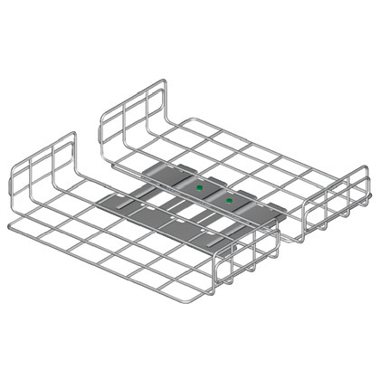 21"Wx4"D level change section used to create vertical offsets up to 12". Attaches to GRPBPG pedestal bracket to provide secure connection and electrical bond to raised floor support pedestal.
