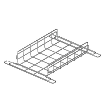 12"W x 4"D x 24"L section used to carry cables horizontally throughout the system. Centers the basket between pedestal supports. Attaches to GRPBPG pedestal bracket to provide secure connection and electrical bond to raised floor pedestal.