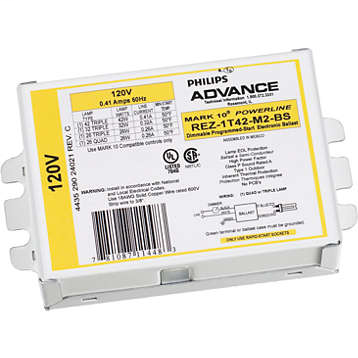 MARK 10 POWERLINE ELE DIM BAL (1) 42W CFL (4-PIN) 120V KIT