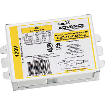 ADV REZ2Q26M2LDK ELE DIM BAL (2) 26W CFL (4-PIN) 120V KIT