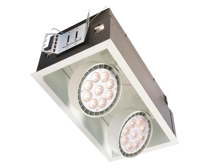 Product image for LOL LLABR17WH030H2RFVA SPOT LED RM,LE FIK,2 HD,9UP,WH,30K,RF,12