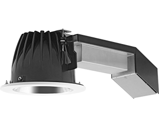 High performance, high efficiency alternative to incandescent lighting Integrated ceiling clamps make installation fast and secure for ceiling up to 1 1/4" thick. Nanostructure lens eliminates "hot spots" providing smooth and efficient light. Low-profile 
