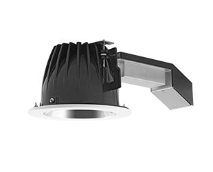 High performance, high efficiency alternative to incandescent lighting Integrated ceiling clamps make installation fast and secure for ceiling up to 1 1/4" thick. Nanostructure lens eliminates "hot spots" providing smooth and efficient light. Low-profile 