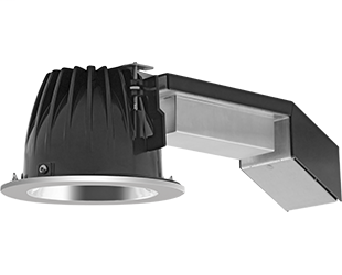 High performance, high efficiency alternative to incandescent lighting Integrated ceiling clamps make installation fast and secure for ceiling up to 1 1/4" thick. Nanostructure lens eliminates "hot spots" providing smooth and efficient light. Low-profile 