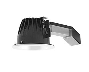 High performance, high efficiency alternative to incandescent lighting Integrated ceiling clamps make installation fast and secure for ceiling up to 1 1/4" thick. Nanostructure lens eliminates "hot spots" providing smooth and efficient light. Low-profile 