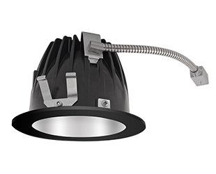 Butterfly bracket allows mounting with bar stock, "C" channel, 1/2" conduit or nailer bars Low-profile design allows for installation in ceilings with limited space. Absolute White 3-step consistency and black body accurate. Nanostructure lens eliminates 
