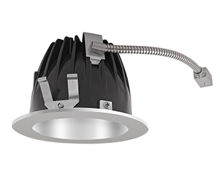 Butterfly bracket allows mounting with bar stock, "C" channel, 1/2" conduit or nailer bars Low-profile design allows for installation in ceilings with limited space. Absolute White 3-step consistency and black body accurate. Nanostructure lens eliminates 