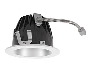 Butterfly bracket allows mounting with bar stock, "C" channel, 1/2" conduit or nailer bars Low-profile design allows for installation in ceilings with limited space. Absolute White 3-step consistency and black body accurate. Nanostructure lens eliminates 