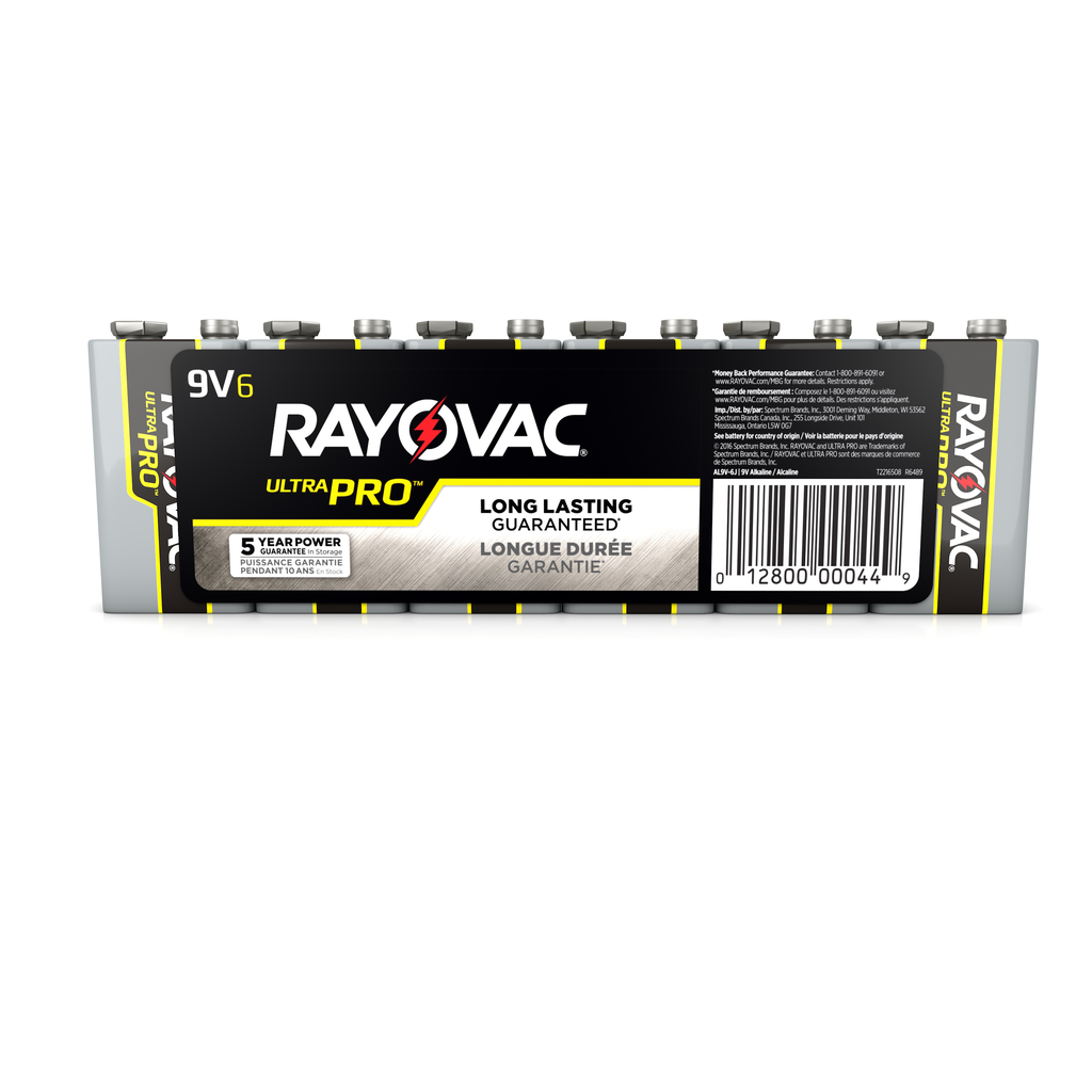 RAY-O-VAC AL-9V 9VOLT ALKALINE INDUSTRIAL BATTERY RAY-O-VAC AL-9V 9VOLT ALKALINE INDUSTRIAL BATTERY