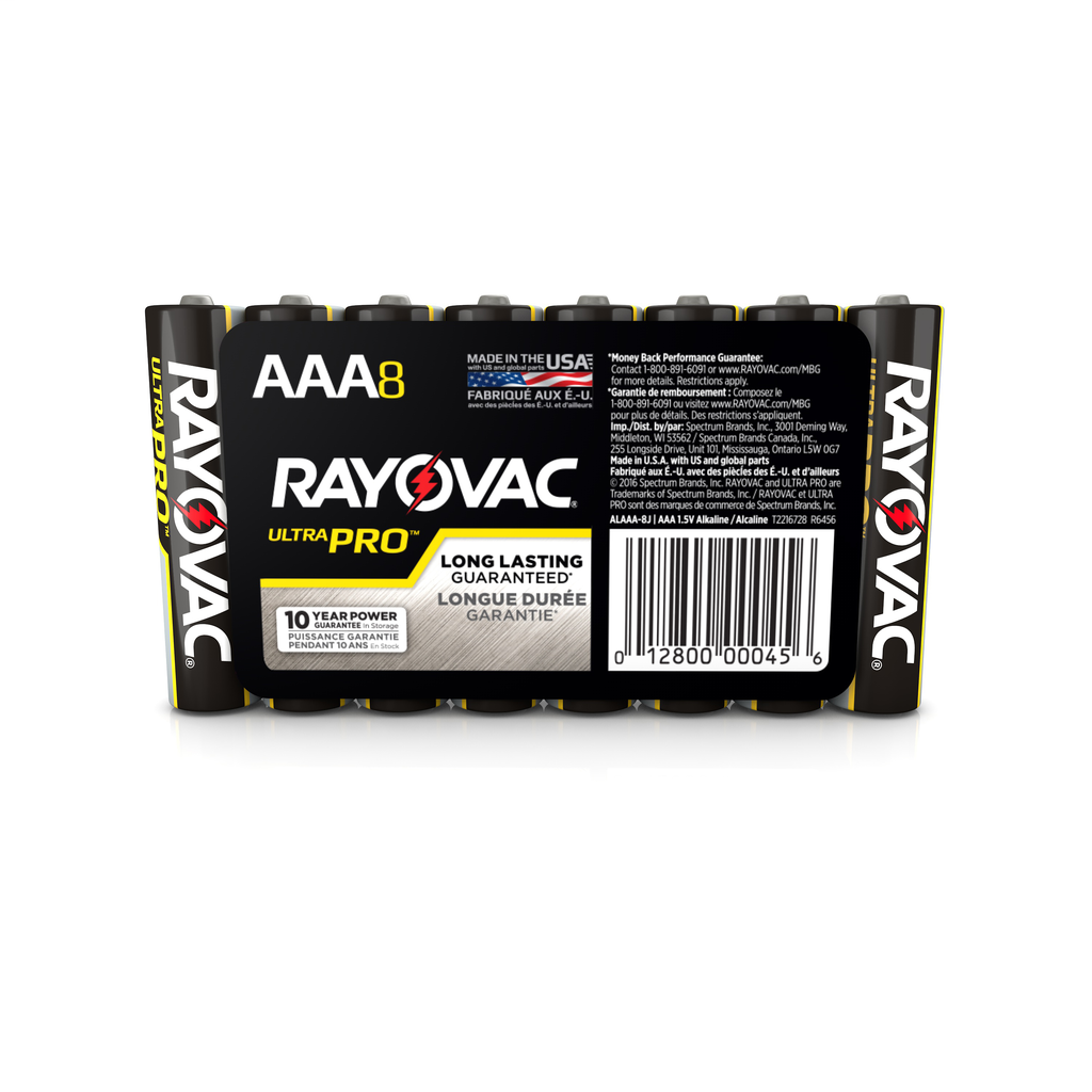 RAYOVAC AL-AAA ULTRA PRO ALKALINE BATTERY RAYOVAC AL-AAA ULTRA PRO ALKALINE BATTERY