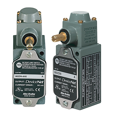 802DN Lever Type With DeviceNet Output, No Lever, 5-pin DC Micro QD