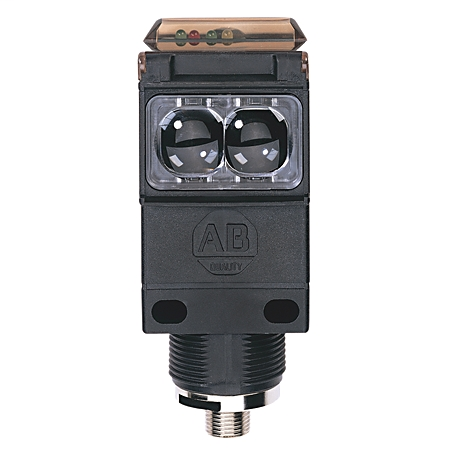 PHOTOSWITCH Photoelectric Sensor, Darkroom, Standard Diffuse, .91m (3ft), 10-40V DC, NPN/PNP Transistor, 4-pin DC Micro (M12) QD