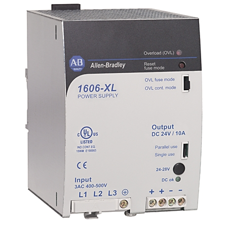 A-B 1606-XL240E-3 240W 24VDC PWR SPLY 480VAC INPUT A-B 1606-XL240E-3 240W 24VDC PWR SPLY 480VAC INPUT