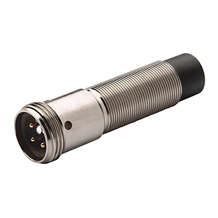 Proximity Sensor, 3-Wire DC Extended Range Standard Barrel, 30mm Diameter, Tubular:Nickel Plated Brass, 20mm Sensing Distance, Unshielded, N.C., Sink (NPN) Output, Mini QD
