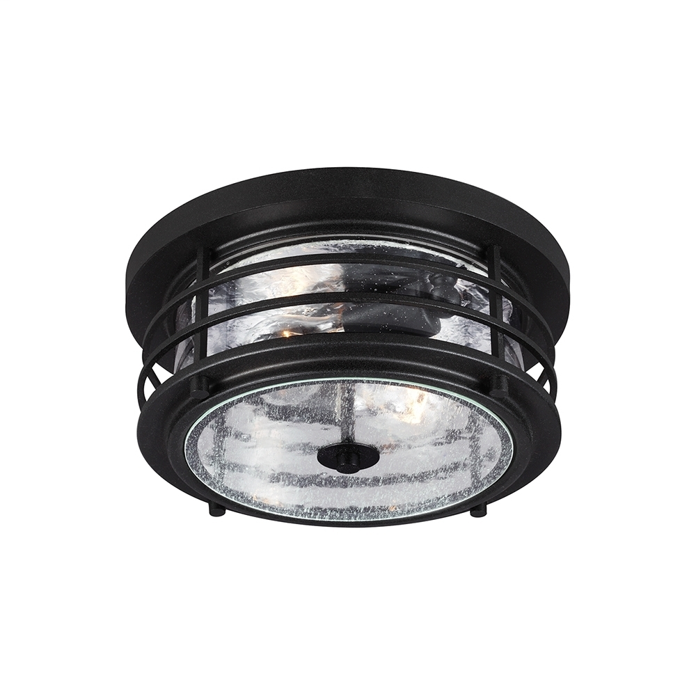 Two Light Outdoor Ceiling Flush Mount