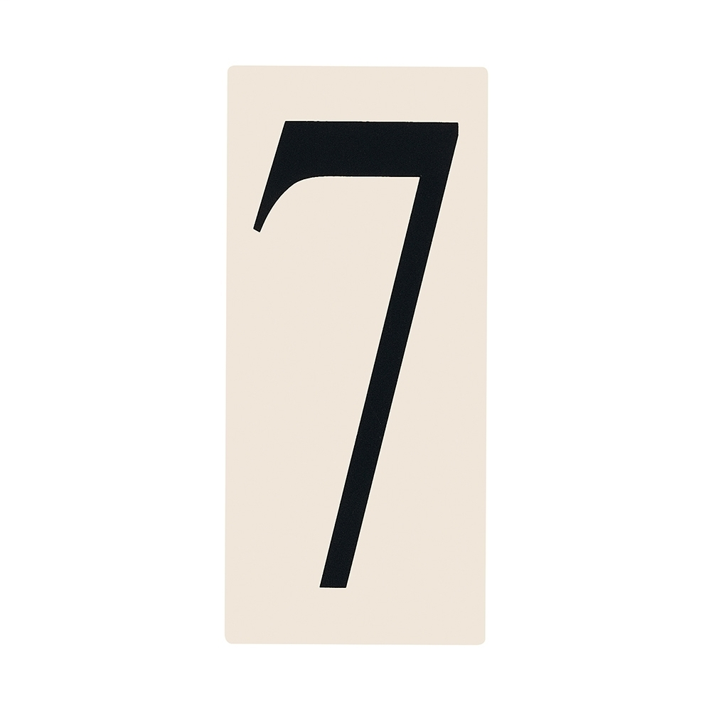 Product image for VCLGT 90617-60 2.25 X 5IN POLYCARBONATE CREME PLASTIC #7 ADDRESS LIGHT NUMBER TILE
