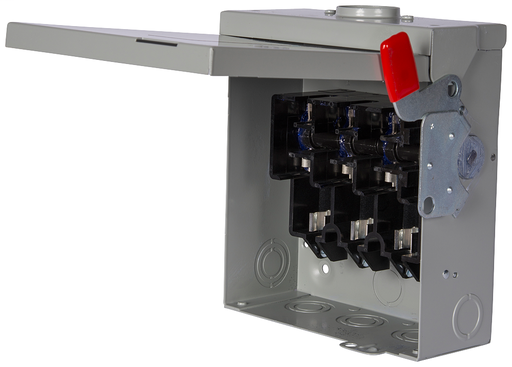 Product image for Siemens GF322NR 240 VAC/250 VDC 60 Amp 3-Pole 4-Wire NEMA 3R General Duty Fusible Safety Switch