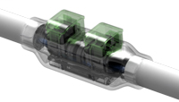 splicing connector unsealed, A