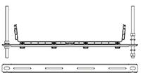 FGS-HNTP-H-5/8: FGS 24" TRAPEZE BRKT KIT