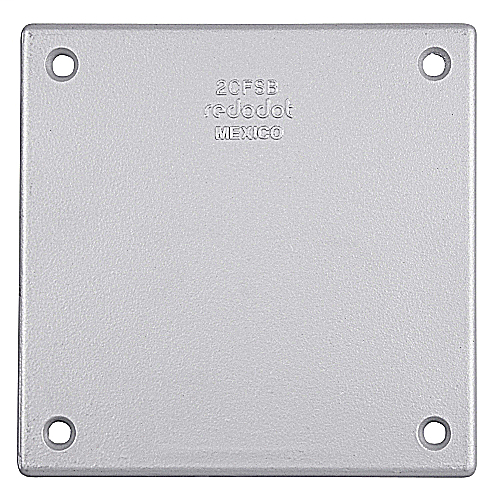 Product image for TB 2CFSB-SP 2G,FS/FD CVR,ALUM,BLANK