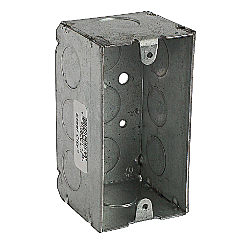 Steel City 104-W-1/2 4 x 2-1/8 Inch 15.6 In 1-Gang Steel Welded with 1/2 Inch KO''s Utility Device Box Steel City 104-W-1/2 4 x 2-1/8 Inch 15.6 In 1-Gang Steel Welded with 1/2 Inch KO''s Utility Device Box