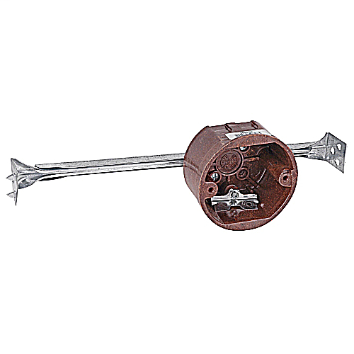 Product image for Carlon 3090-94 3-1/2 Inch Outlet Box with Bar Hanger and High Clamp