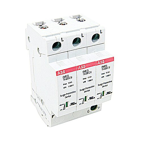 DIN rail surge protection device