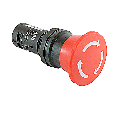 Thomas & Betts CE4T-10R-01 40 mm Red Twist Release 1 NC Compact Emergency Stop Thomas & Betts CE4T-10R-01 40 mm Red Twist Release 1 NC Compact Emergency Stop