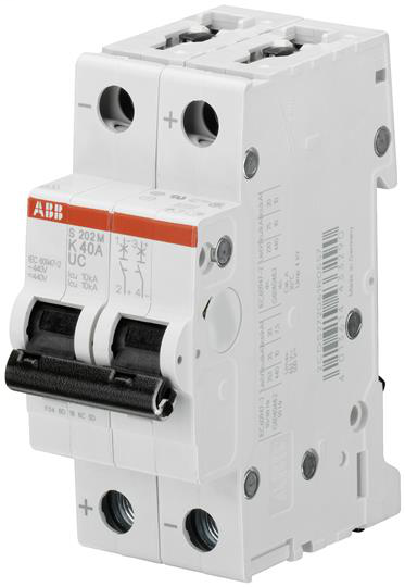 ABB S202MUC-K6 MCB S200MUC 2P K 6A ABB S202MUC-K6 MCB S200MUC 2P K 6A