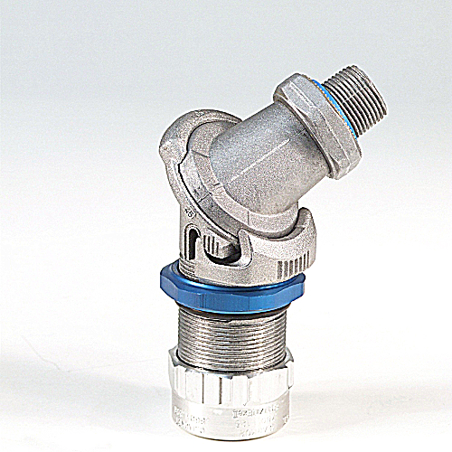 Product image for Thomas & Betts STED075 3/4 Inch Aluminum 90 Degrees Adjustable Metal Clad Cable Termination