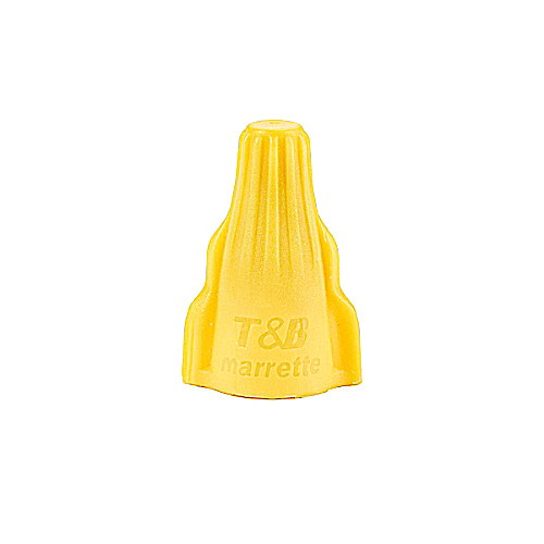 Product image for Thomas & Betts 833P 22 to 8 AWG Yellow Polypropylene Wing Wire Connector