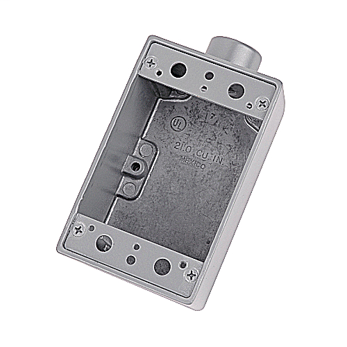 1 Gang, Shallow Device Box, Dead End